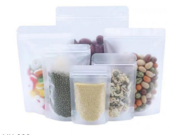Stand Up Matte Zipper Bag